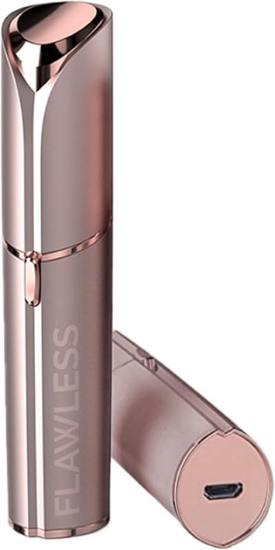 Finishing Touch Flawless Next Generation Facial Hair Remover, Rechargeable, 2 x Replacement Heads Included, Blush - Facial Hair Remover - British D'sire