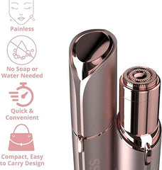 Finishing Touch Flawless Next Generation Facial Hair Remover, Rechargeable, 2 x Replacement Heads Included, Blush - Facial Hair Remover - British D'sire