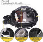 FIORETTO Womens Mens Sports Gym Bag Duffle Bag with Shoes Compartment, Weekend Travel Bag Overnight Bag for Women, Water Resistant Holdall Hospital Bag for Swimming - Bags & Accessories - British D'sire