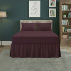 Fitted Valance Bed Sheet Polycotton Mattress Cover And Frill Easy Care - Single - Grey - British D'sire