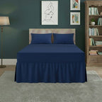 Fitted Valance Bed Sheet Polycotton Mattress Cover And Frill Easy Care - Single - Grey - British D'sire