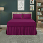 Fitted Valance Bed Sheet Polycotton Mattress Cover And Frill Easy Care - Single - Latte - British D'sire