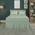 Fitted Valance Bed Sheet Polycotton Mattress Cover And Frill Easy Care - Single - Latte - British D'sire