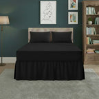 Fitted Valance Bed Sheet Polycotton Mattress Cover And Frill Easy Care - Single - Latte - British D'sire