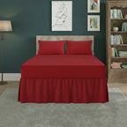 Fitted Valance Bed Sheet Polycotton Mattress Cover And Frill Easy Care - Single - Latte - British D'sire