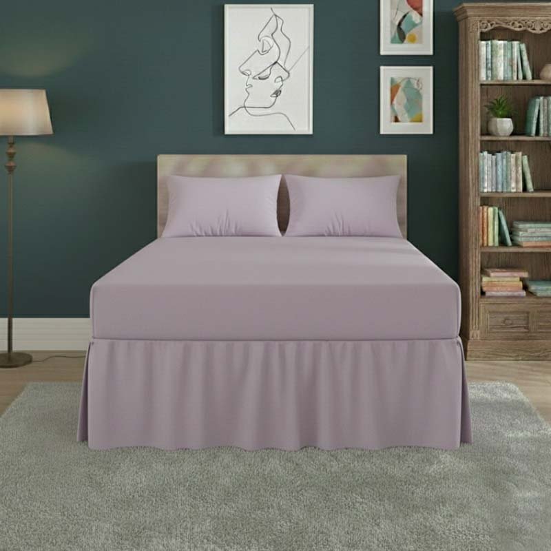 Fitted Valance Bed Sheet Polycotton Mattress Cover And Frill Easy Care - Single - Lemon - British D'sire