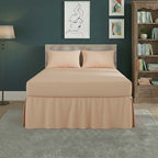 Fitted Valance Bed Sheet Polycotton Mattress Cover And Frill Easy Care - Single - Silver - British D'sire