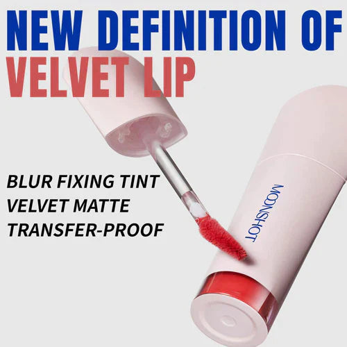 Moonshot Performance Lip Blur Fixing Tint #06 Bang: Neutral-tone vintage rose colour