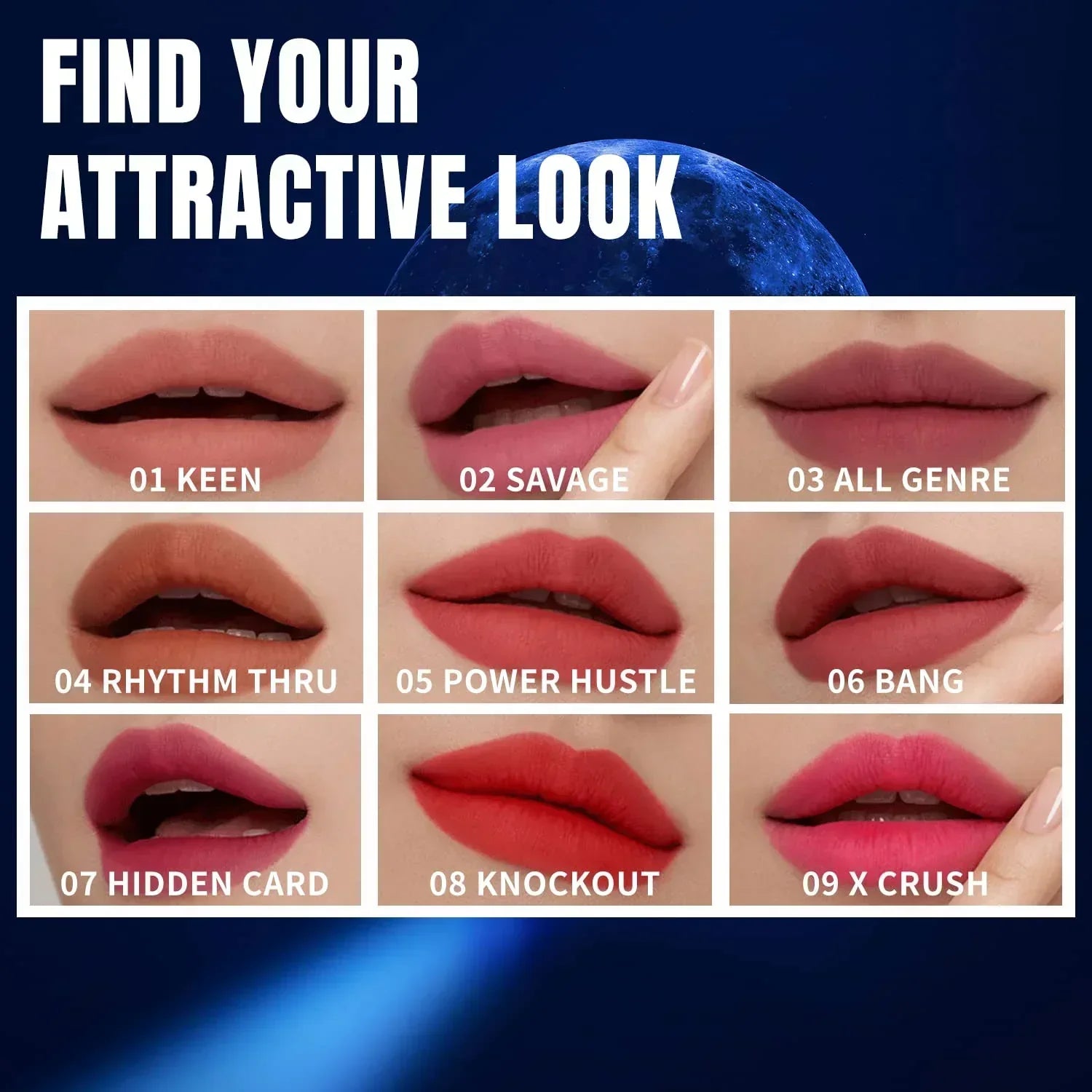 Moonshot Performance Lip Blur Fixing Tint #05 Power Hustle: Warm-tone lively red colour