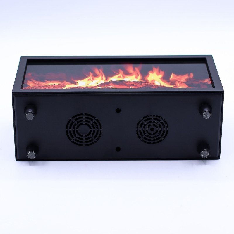 Flame Effect Aroma Diffuser with Birdsound - Black USB - Colour Change Secondary image