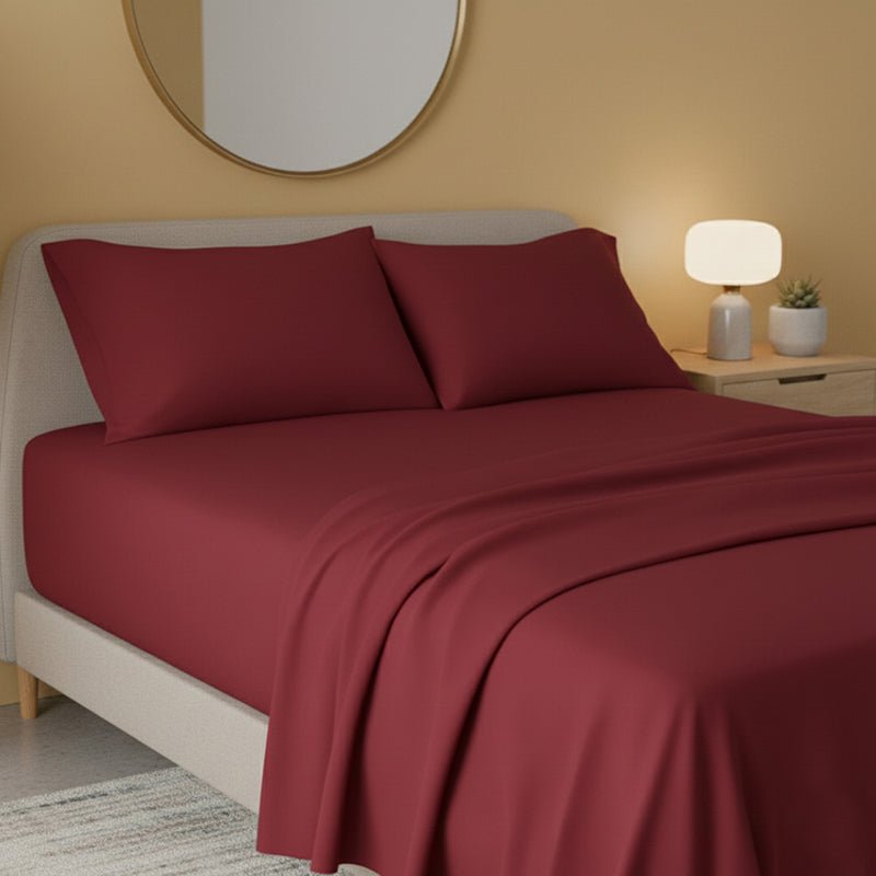 Flannelette Flat Sheet Soft Brushed Cotton Bedding for Warmth Comfort - Double - Black - British D'sire