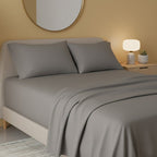 Flannelette Flat Sheet Soft Brushed Cotton Bedding for Warmth Comfort - Double - Black - British D'sire