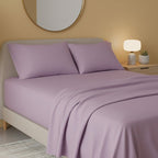 Flannelette Flat Sheet Soft Brushed Cotton Bedding for Warmth Comfort - King - Pink - British D'sire