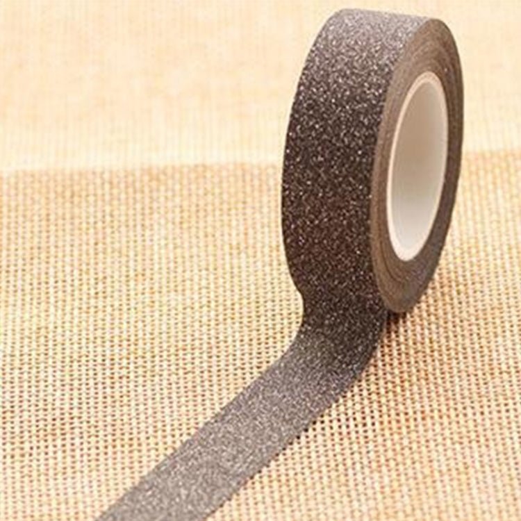 Flash Washi Sticky Paper Tape Label DIY Decorative Tape, Length: 10m(Black) Secondary image