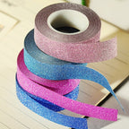 Flash Washi Sticky Paper Tape Label DIY Decorative Tape, Length: 10m(Orange) - British D'sire