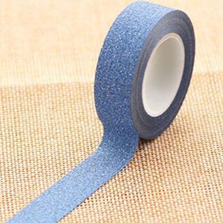 Flash Washi Sticky Paper Tape Label DIY Decorative Tape, Length: 10m(Royal Blue) Secondary image