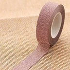 Flash Washi Sticky Paper Tape Label DIY Decorative Tape, Length: 10m(Skin Pink) - British D'sire