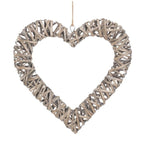 Flat Open Wicker Heart - Home Decor & Furniture - British D'sire