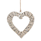 Flat Open Wicker Heart - Home Decor & Furniture - British D'sire