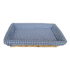 Flat Rectangular Wicker Tray - Serving Tray - British D'sire