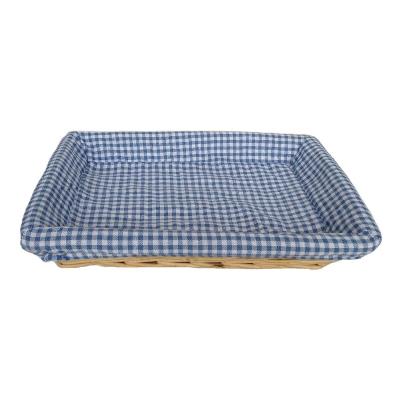 Flat Rectangular Wicker Tray - Serving Tray - British D'sire