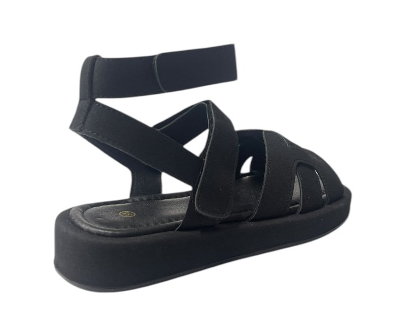 Flat Sole Padded Strappy Sandals - Sandals - British D'sire