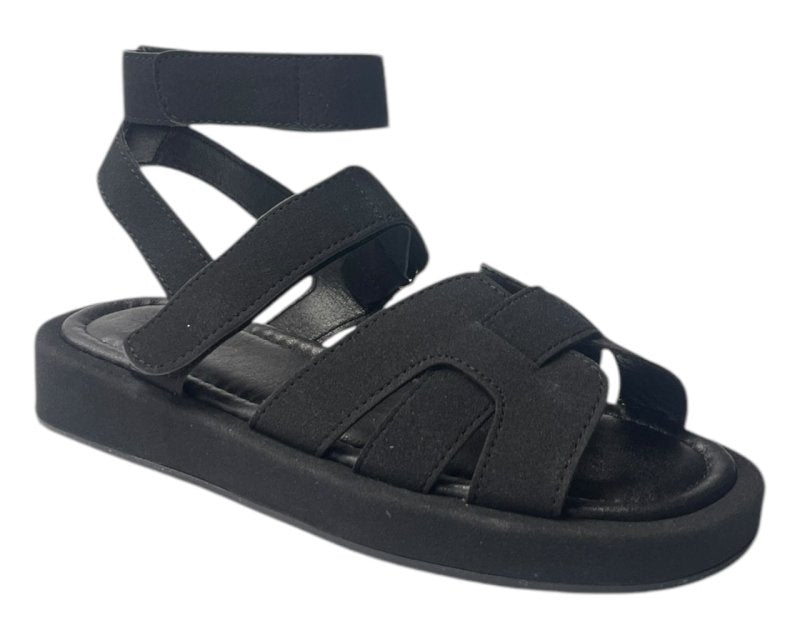 Flat Sole Padded Strappy Sandals - Sandals - British D'sire
