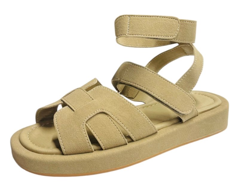 Flat Sole Padded Strappy Sandals - Sandals - British D'sire
