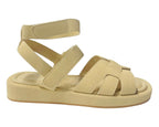 Flat Sole Padded Strappy Sandals - Sandals - British D'sire