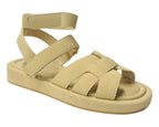 Flat Sole Padded Strappy Sandals - Sandals - British D'sire