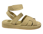 Flat Sole Padded Strappy Sandals - Sandals - British D'sire