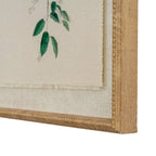 Flora & Fauna Collection Chickadees On Linen In Beaded Frame - Wall Art & Signs - British D'sire