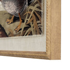Flora & Fauna Collection Duck On Linen In Beaded Frame - Wall Art & Signs - British D'sire