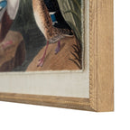 Flora & Fauna Collection Mallards On Linen In Beaded Frame - Wall Art & Signs - British D'sire