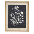 Flora & Fauna Collection Meadow On Linen In Beaded Frame - Wall Art & Signs - British D'sire