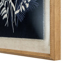 Flora & Fauna Collection Meadow On Linen In Beaded Frame - Wall Art & Signs - British D'sire