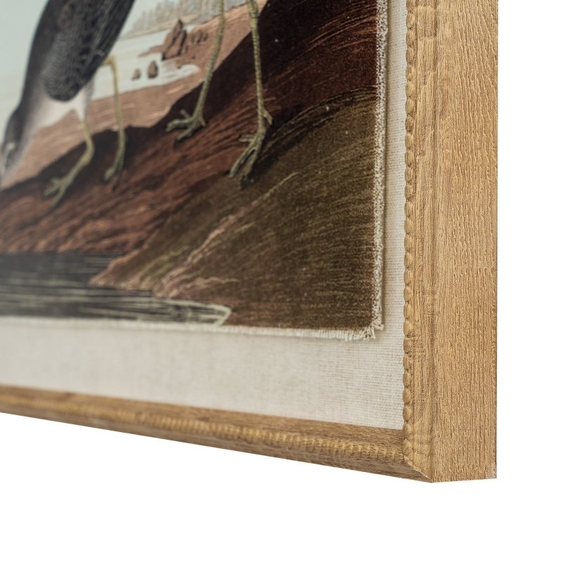 Flora & Fauna Collection Snipes On Linen In Beaded Frame - Wall Art & Signs - British D'sire