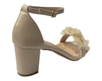 Floral Block Heel Open Toe Sandals - Heels - British D'sire