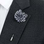 Flower Bunch Lapel Pin, Gingham - All Products - British D'sire