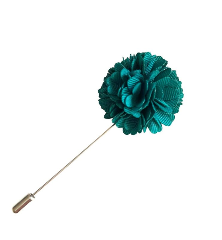 Flower Bunch Lapel Pin, Green - All Products - British D'sire Main image