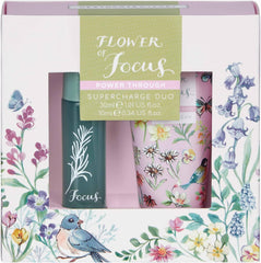 Heathcote & Ivory Flower of Focus Supercharge Duo | 30ml Hand Cream & 10ml Perfume Gel | Cruelty Free & Vegan Friendly | Travel Friendly Sizes Gifts