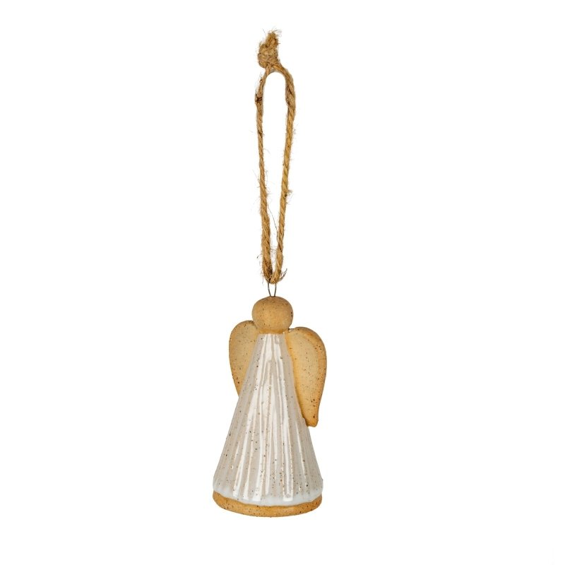 Flurry Angel Ceramic Tree Ornament Christmas Decoration - Christmas Decor - British D'sire