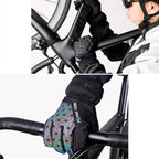 FLYING TERN 315 Thicken Cycling Windproof Warm Touch Screen Gloves, Size: L(Fluorescent Green) - British D'sire