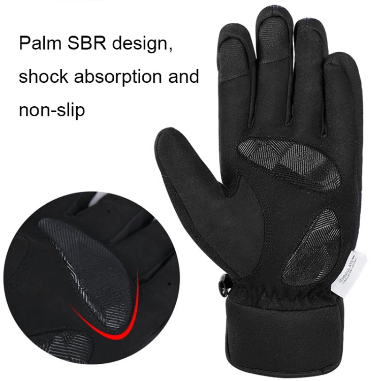 FLYING TERN 315 Thicken Cycling Windproof Warm Touch Screen Gloves, Size: L(Fluorescent Green) - British D'sire