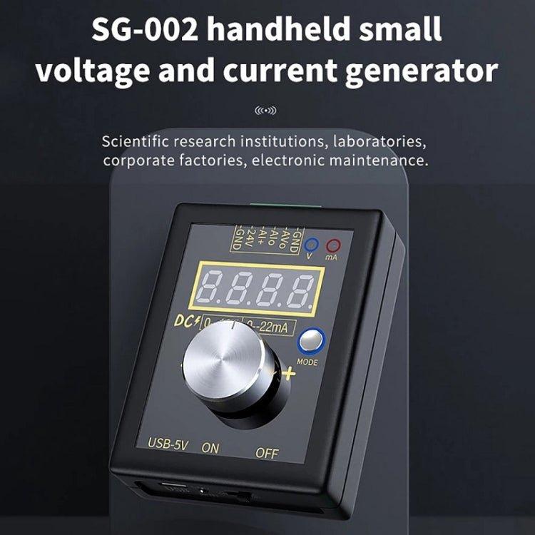FNIRSI 0 - 12V/0 - 4 - 24mA Handheld Positive Negative Voltage Current Signal Generator(Without Battery) - British D'sire