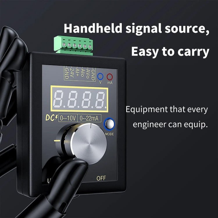 FNIRSI 0 - 12V/0 - 4 - 24mA Handheld Positive Negative Voltage Current Signal Generator(Without Battery) - British D'sire