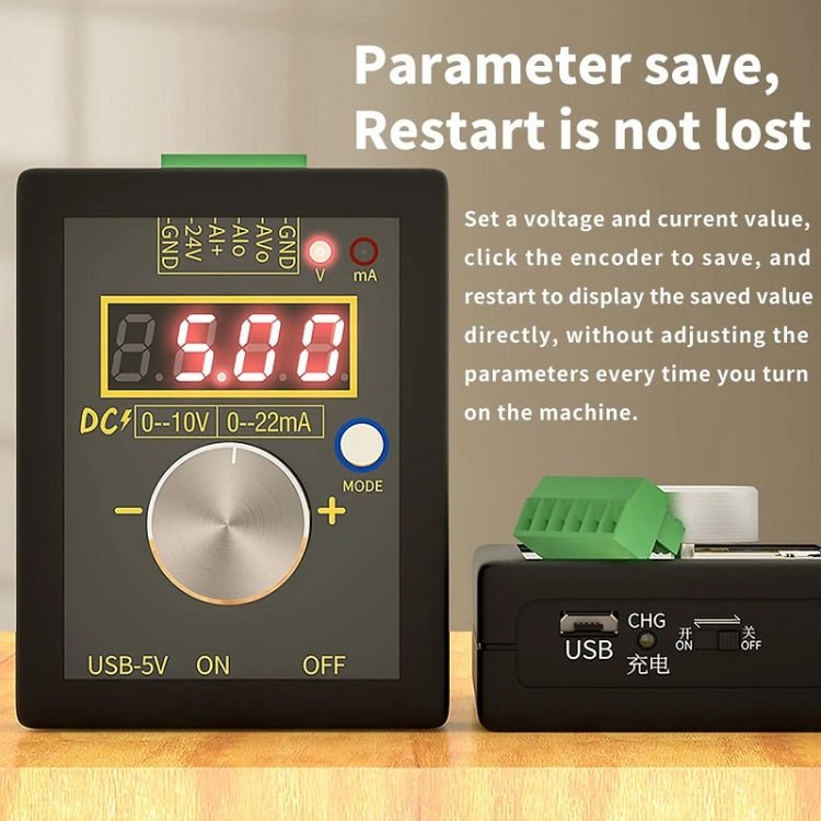 FNIRSI 0 - 12V/0 - 4 - 24mA Handheld Positive Negative Voltage Current Signal Generator(Without Battery) - British D'sire