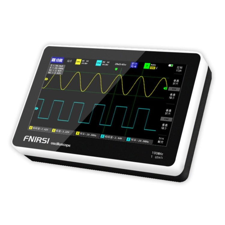 FNIRSI 1013D 1GS Sampling Dual Channel 100M Bandwidth Digital Oscilloscope, US Plug(English) - British D'sire
