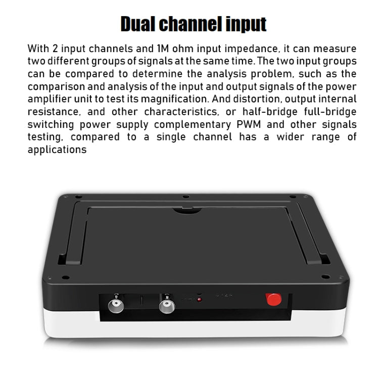 FNIRSI 1013D 1GS Sampling Dual Channel 100M Bandwidth Digital Oscilloscope, US Plug(English) - British D'sire