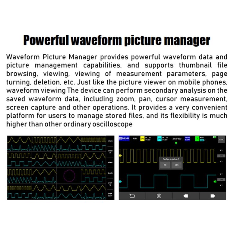 FNIRSI 1013D 1GS Sampling Dual Channel 100M Bandwidth Digital Oscilloscope, US Plug(English) - British D'sire